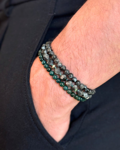 High Rollers | Dark Labradorite Bracelet