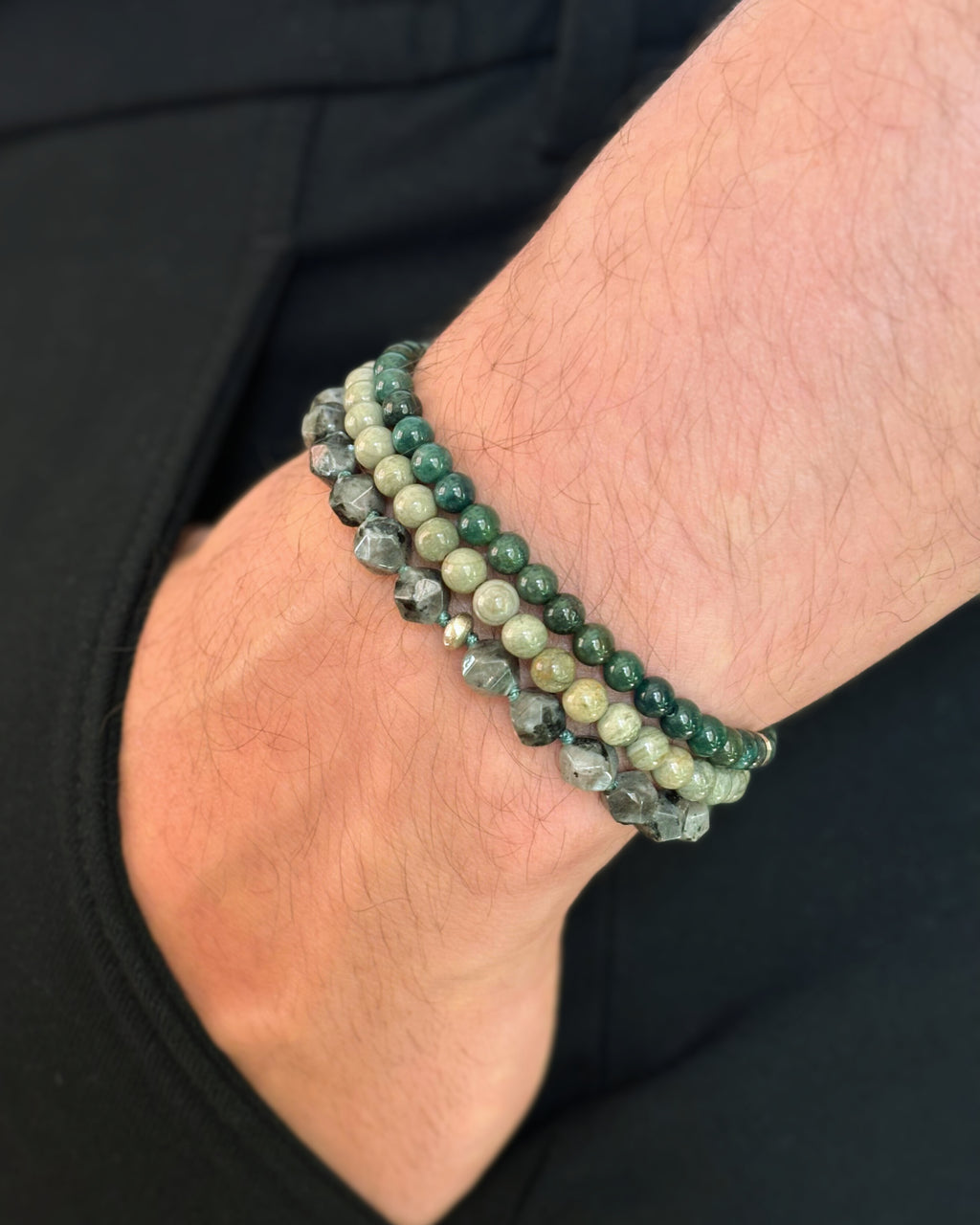 High Rollers | Green Agate Bracelet