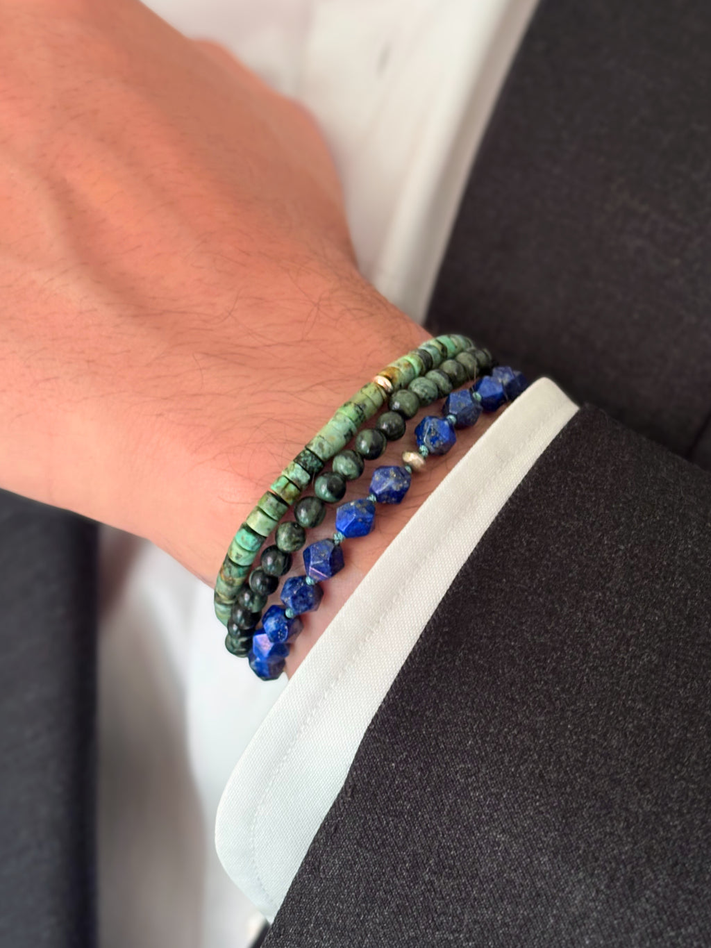 Smoking Barrels | African Turquoise Bracelet